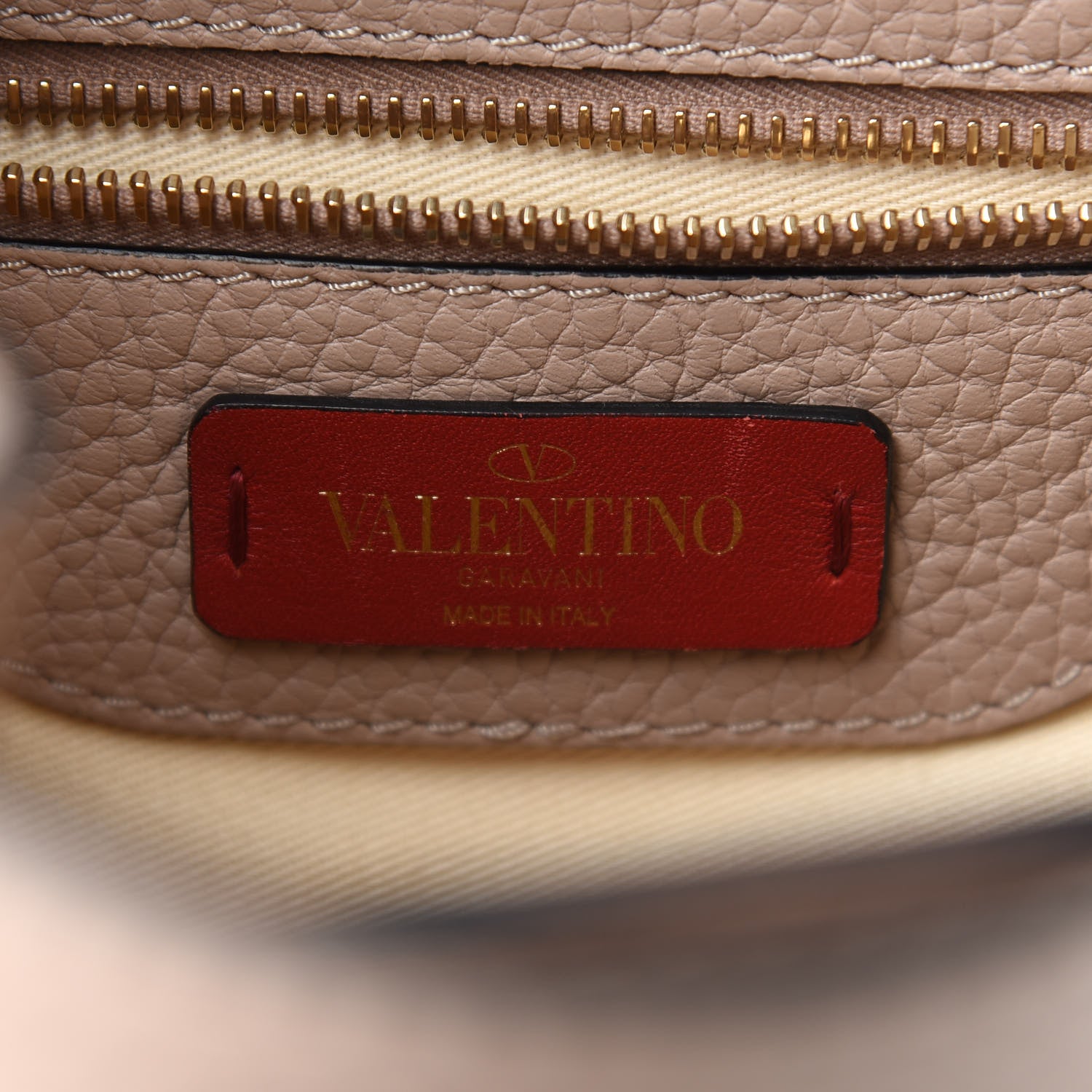 Valentino Garavani Pebbled Calfskin Rockstud Drawstring Backpack Poudre 8 of 9