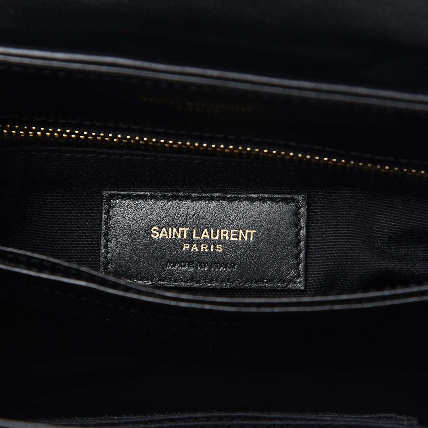 Calfskin Y Quilted Monogram Toy Loulou Crossbody Bag Black