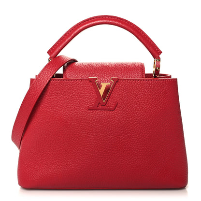 Louis Vuitton Taurillon Capucines BB Scarlet Red 1 of 9
