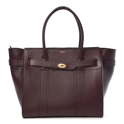 Mulberry Grain Vegetable Tanned Calfskin Zipped Bayswater Oxblood 1 of 10