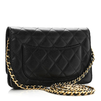 Chanel Caviar Quilted Wallet On Chain WOC Black 3 of 11
