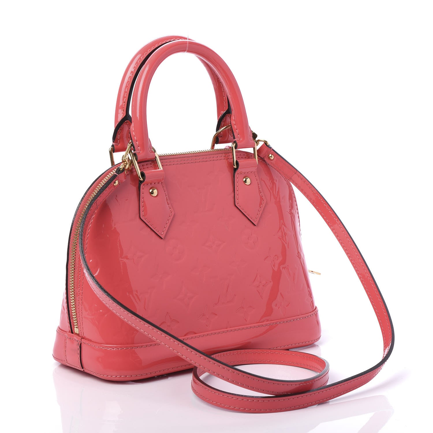 Louis Vuitton Vernis Alma BB Rose Litchi 3 of 10