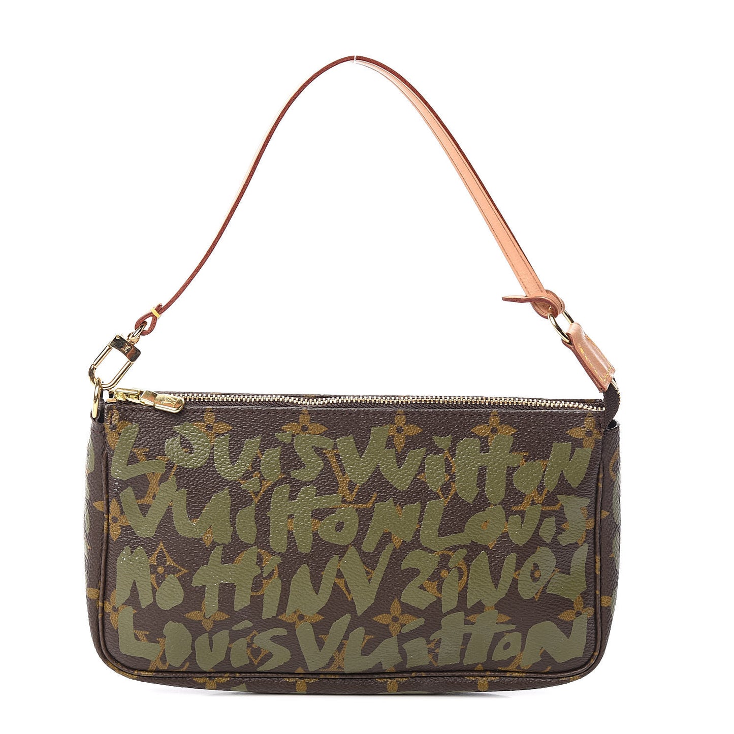 Monogram Graffiti Pochette Accessories Kaki