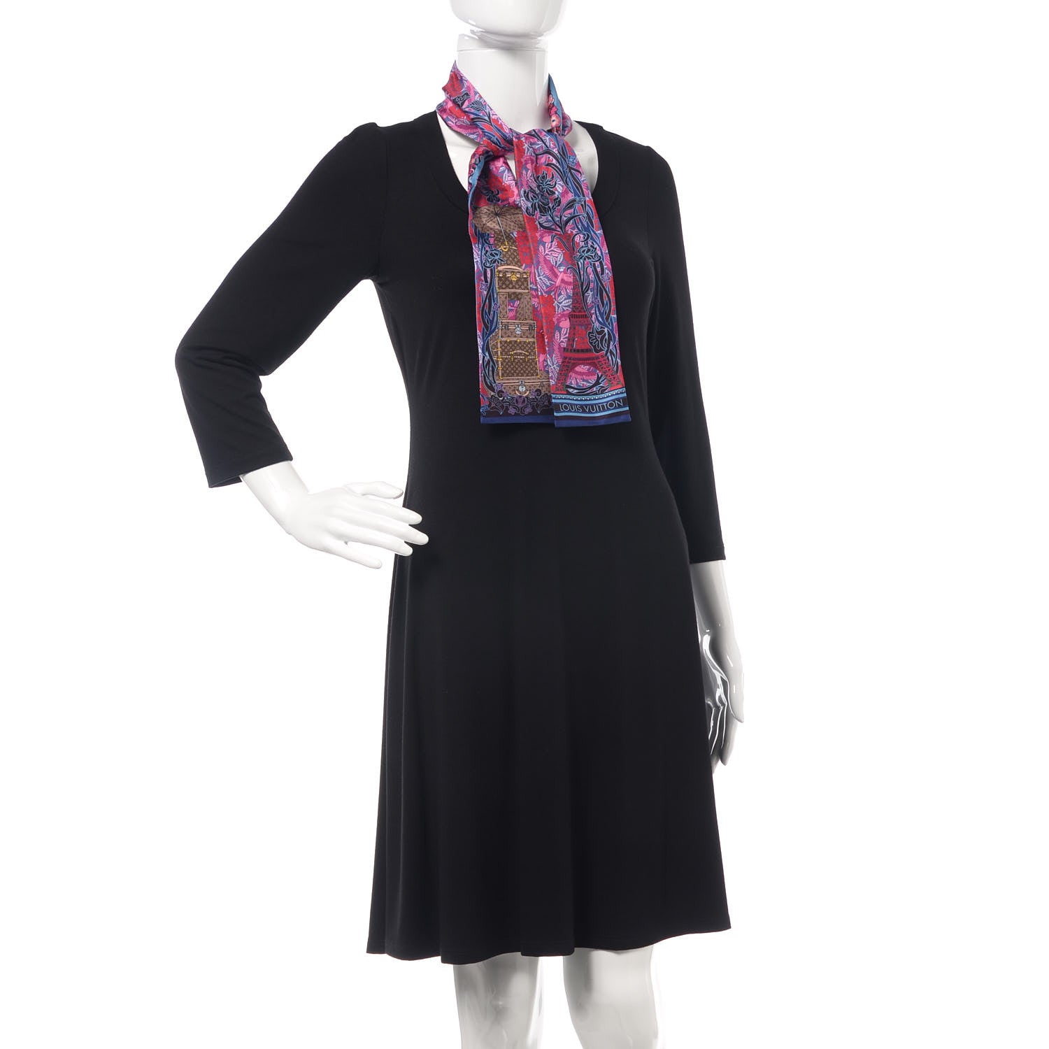 Louis Vuitton Silk Louis A Paris Bandeau Fuchsia 2 of 4