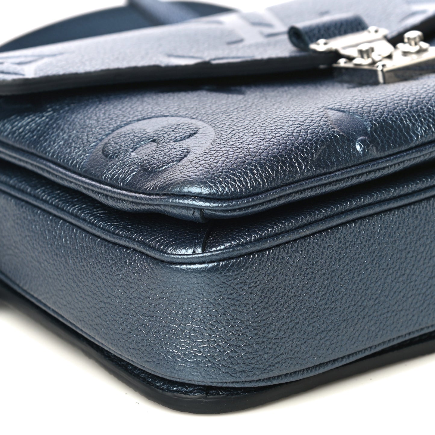 Metallic Empreinte Monogram Giant Pochette Metis Navy Nacre