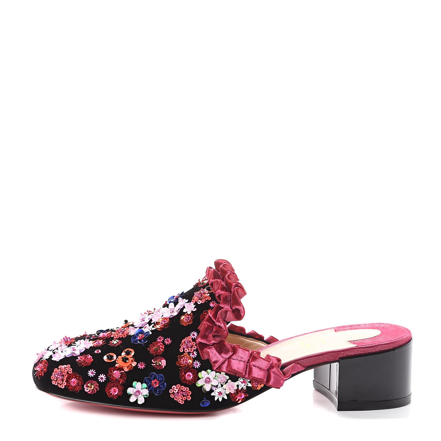 Velvet Glitter Babouchkaflor 35 Mule 38 Pink
