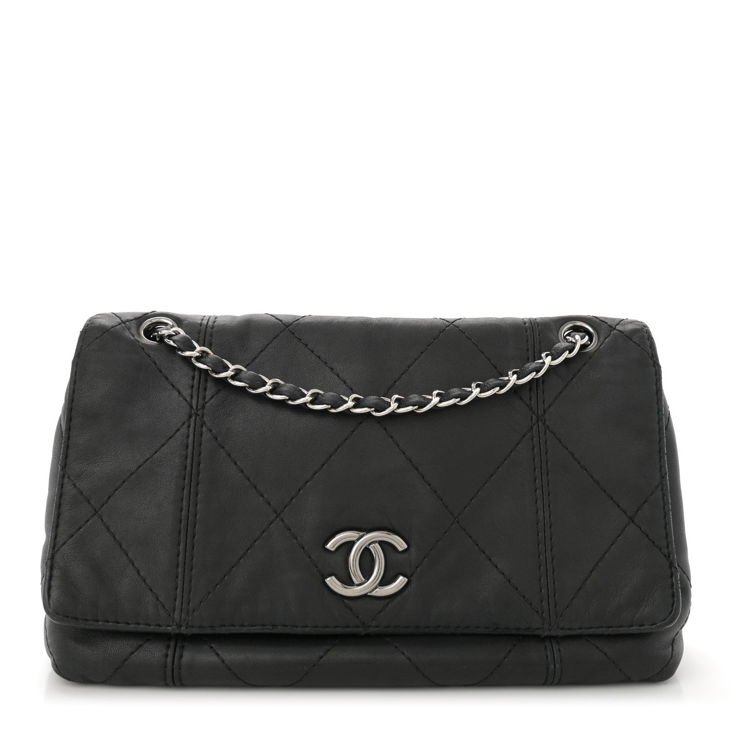 Chanel Lambskin Quilted Large Soft Touch Flap Black 1 of 13