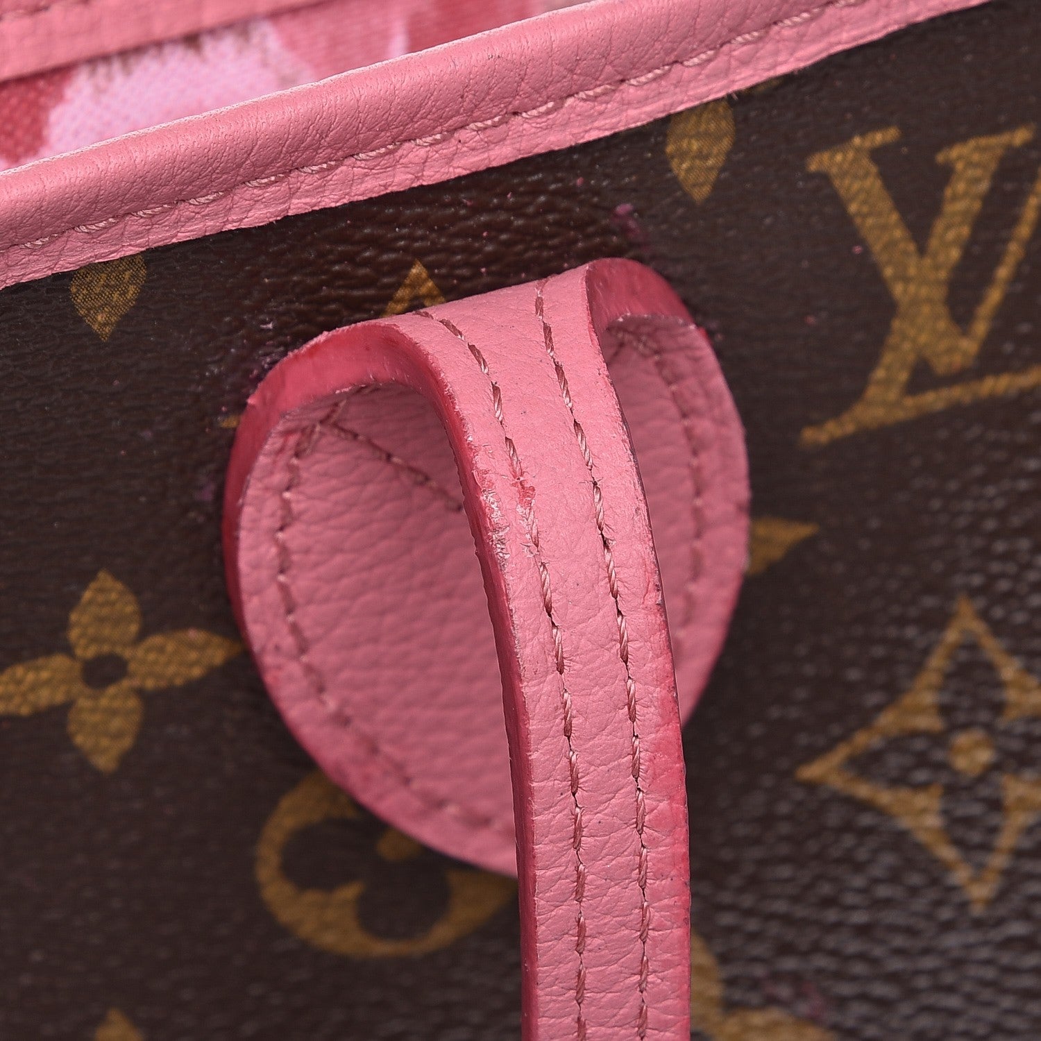 Louis Vuitton Monogram Articles de Voyage Ikat Neverfull MM Rose Velours 10 of 11