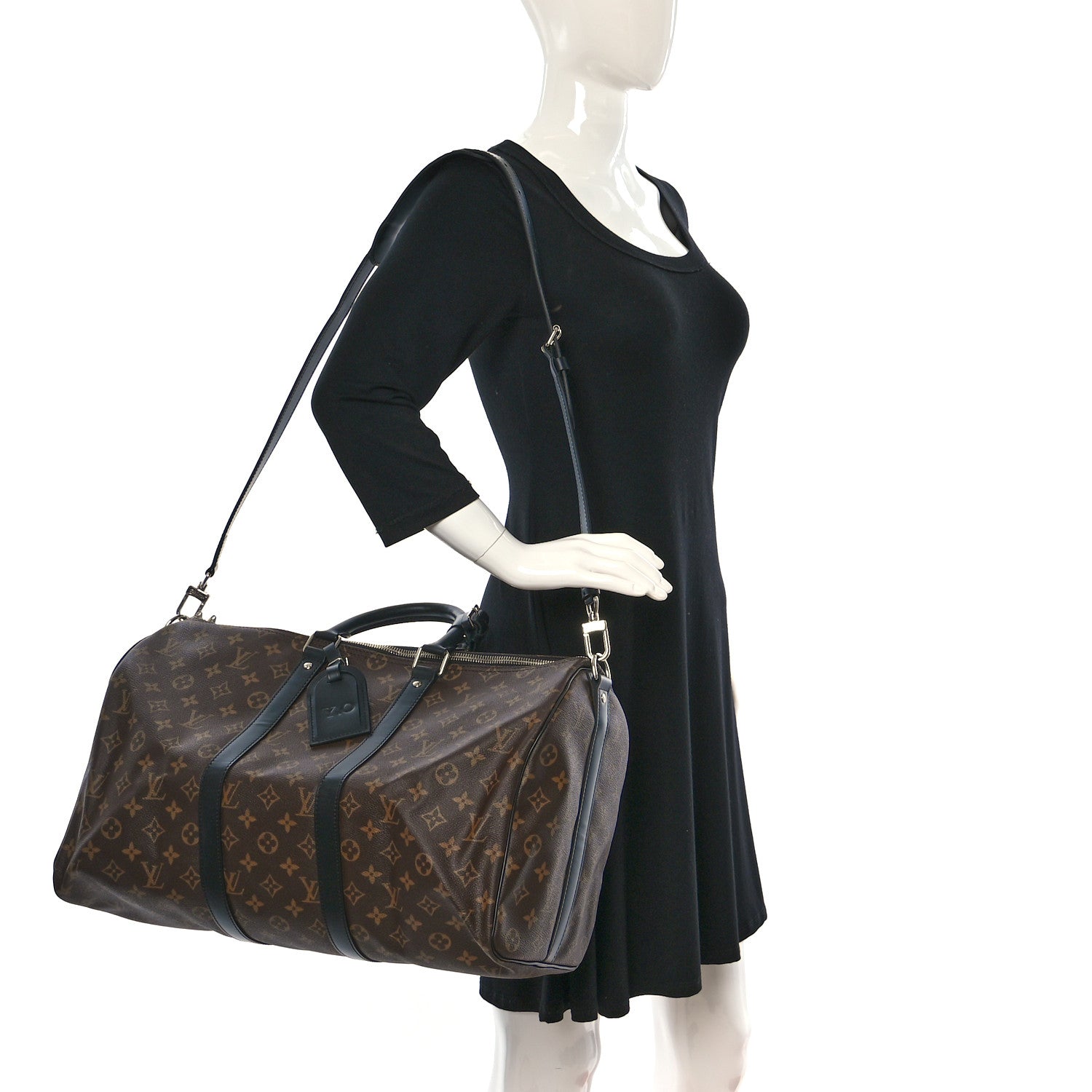 Louis Vuitton Monogram Macassar Keepall Bandouliere 45 2 of 8