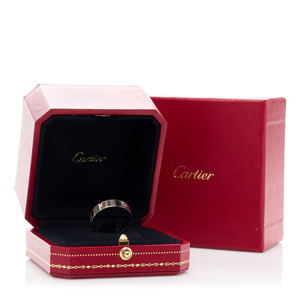 Cartier 18K White Gold 5.5mm LOVE Ring 61 9.75 5 of 5