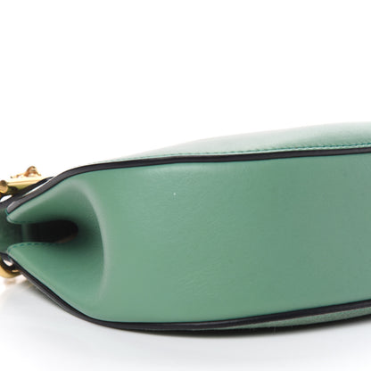 Chloe Suede Smooth Calfskin Mini Drew Shoulder Bag Happy Green 9 of 10