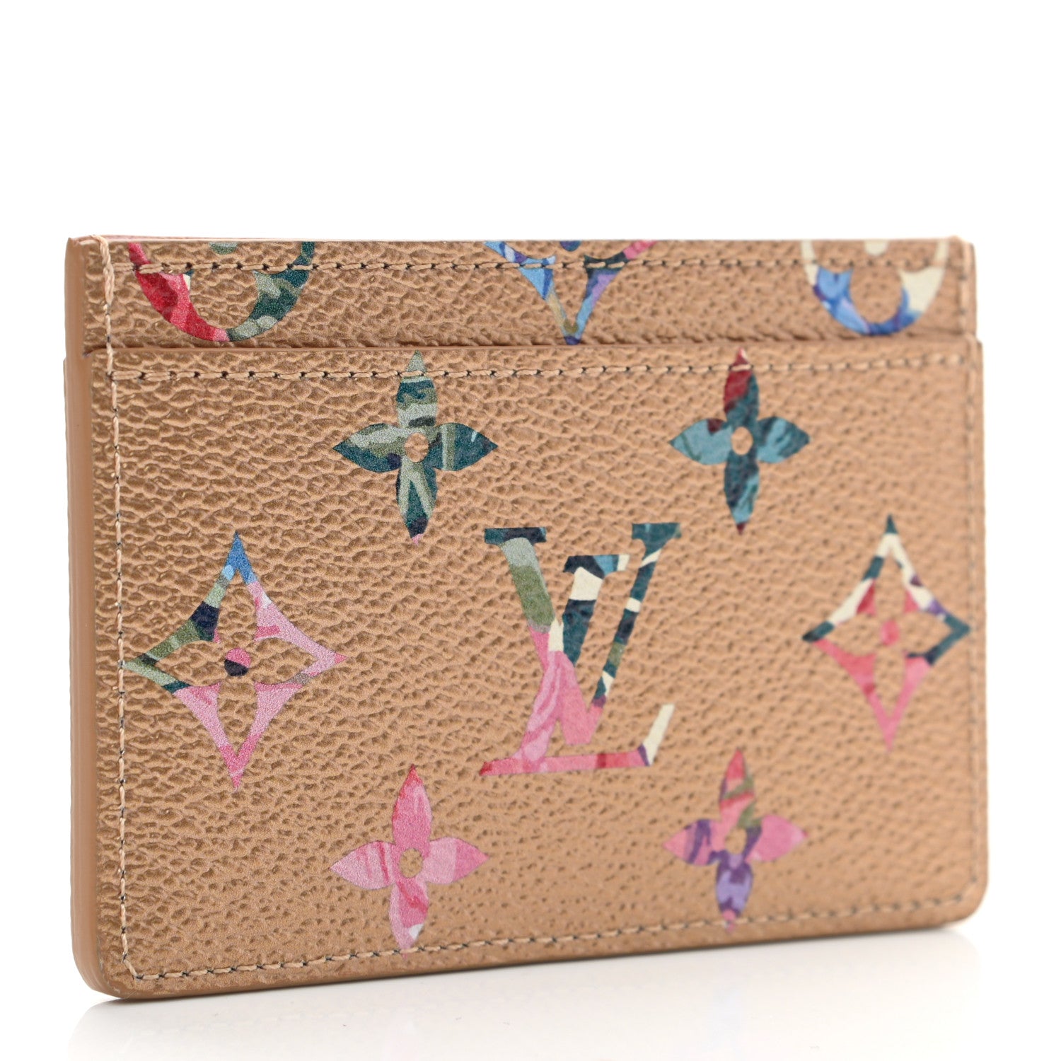 Louis Vuitton Metallic Monogram LV Garden Card Holder Gold 3 of 7