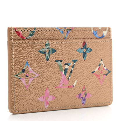 Louis Vuitton Metallic Monogram LV Garden Card Holder Gold 3 of 7