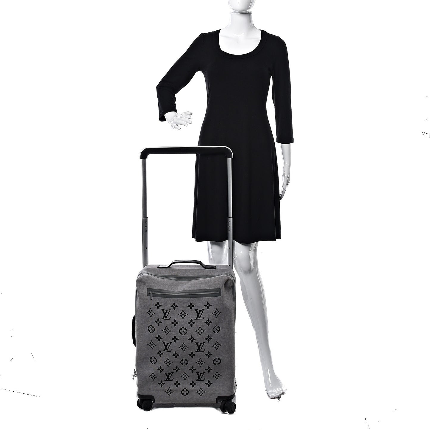 Knit Monogram Horizon Soft 55 Suitcase Grey