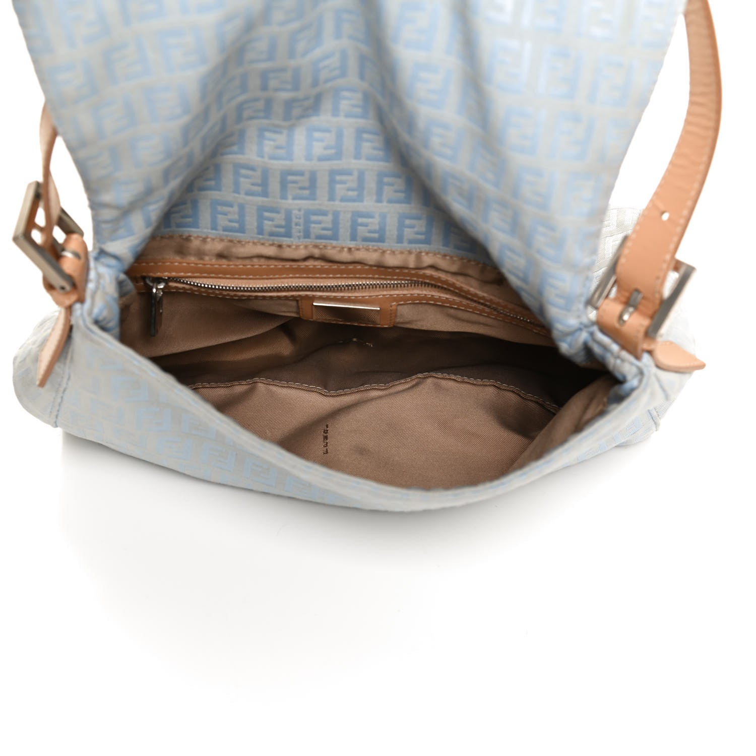 Fendi Zucchino Mama Baguette Blue 5 of 9