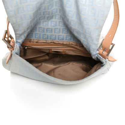 Fendi Zucchino Mama Baguette Blue 5 of 9