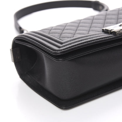 Chanel Caviar Quilted Medium Boy Flap Black 9 of 10