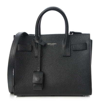 Saint Laurent Grained Calfskin Nano Sac De Jour Black 1 of 8