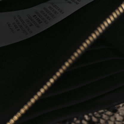 Versace Snakeskin Virtus Wallet On Chain Beige Black 7 of 10