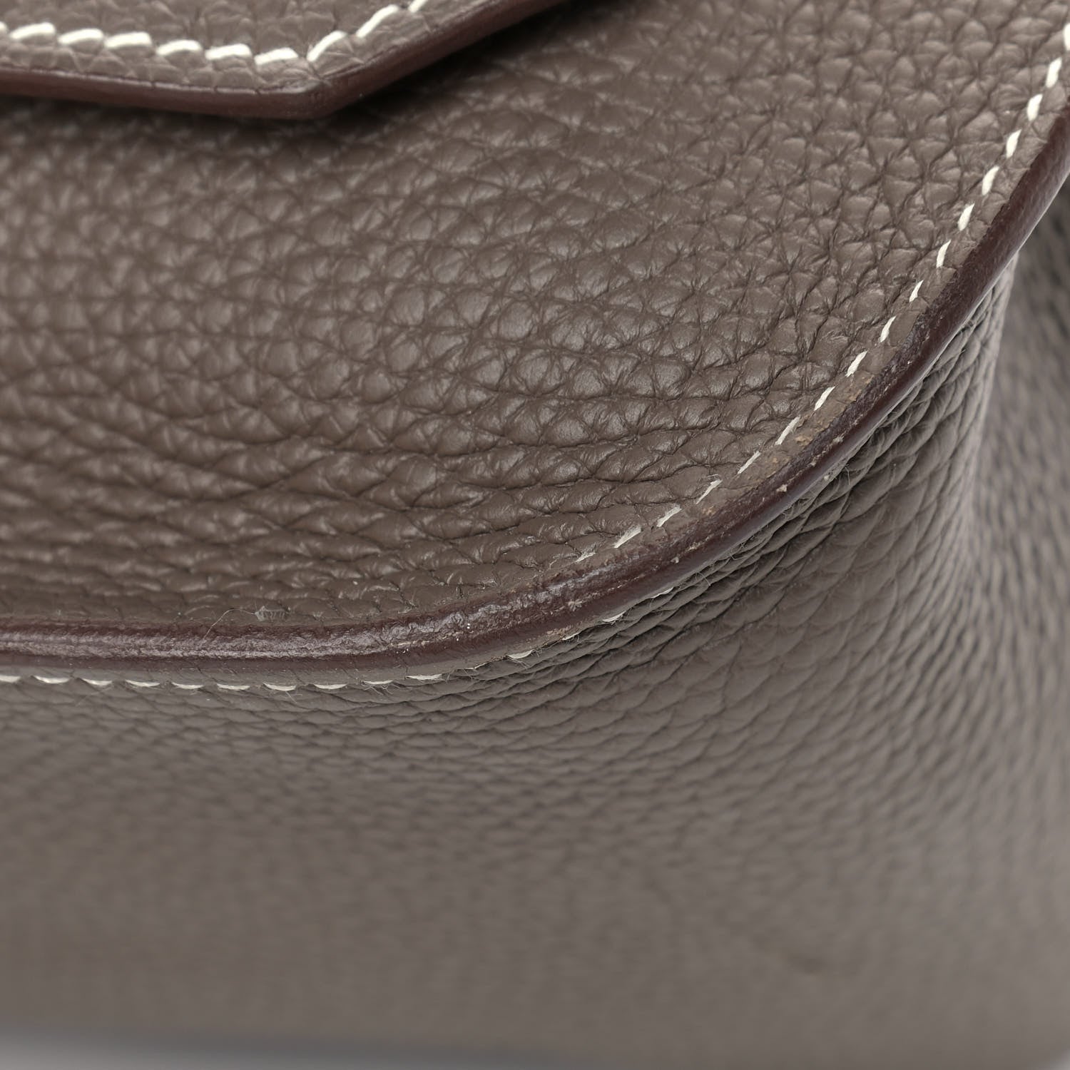 Hermes Taurillon Clemence Jypsiere 34 Etoupe 10 of 13