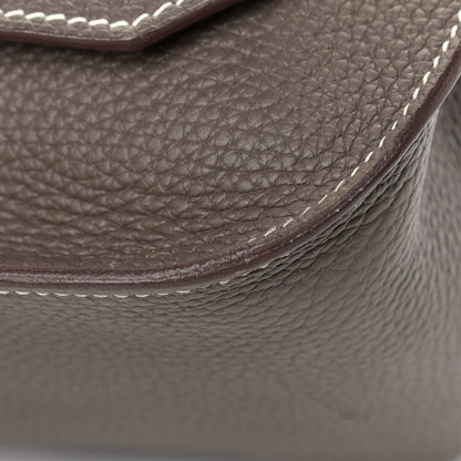 Hermes Taurillon Clemence Jypsiere 34 Etoupe 10 of 13