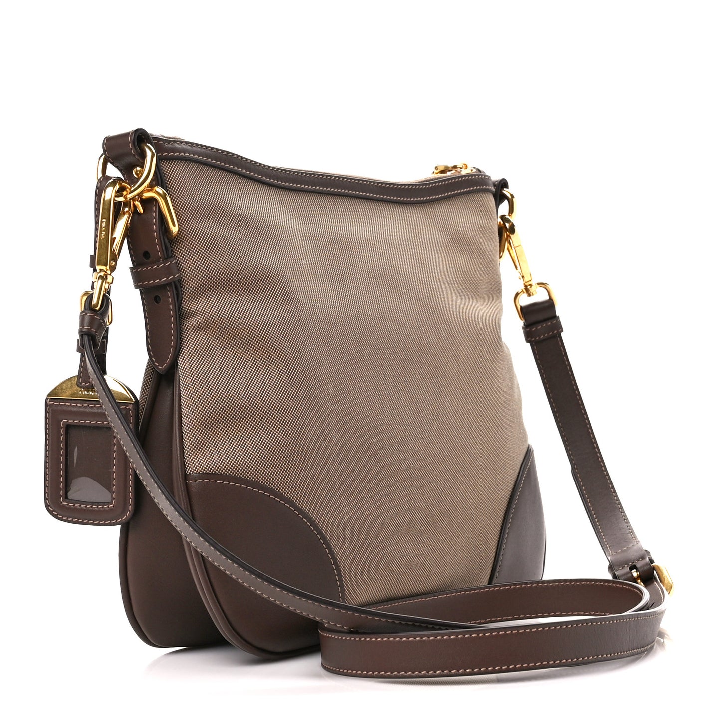 Jacquard Logo Small Flat Messenger Bag Corda Bruciato