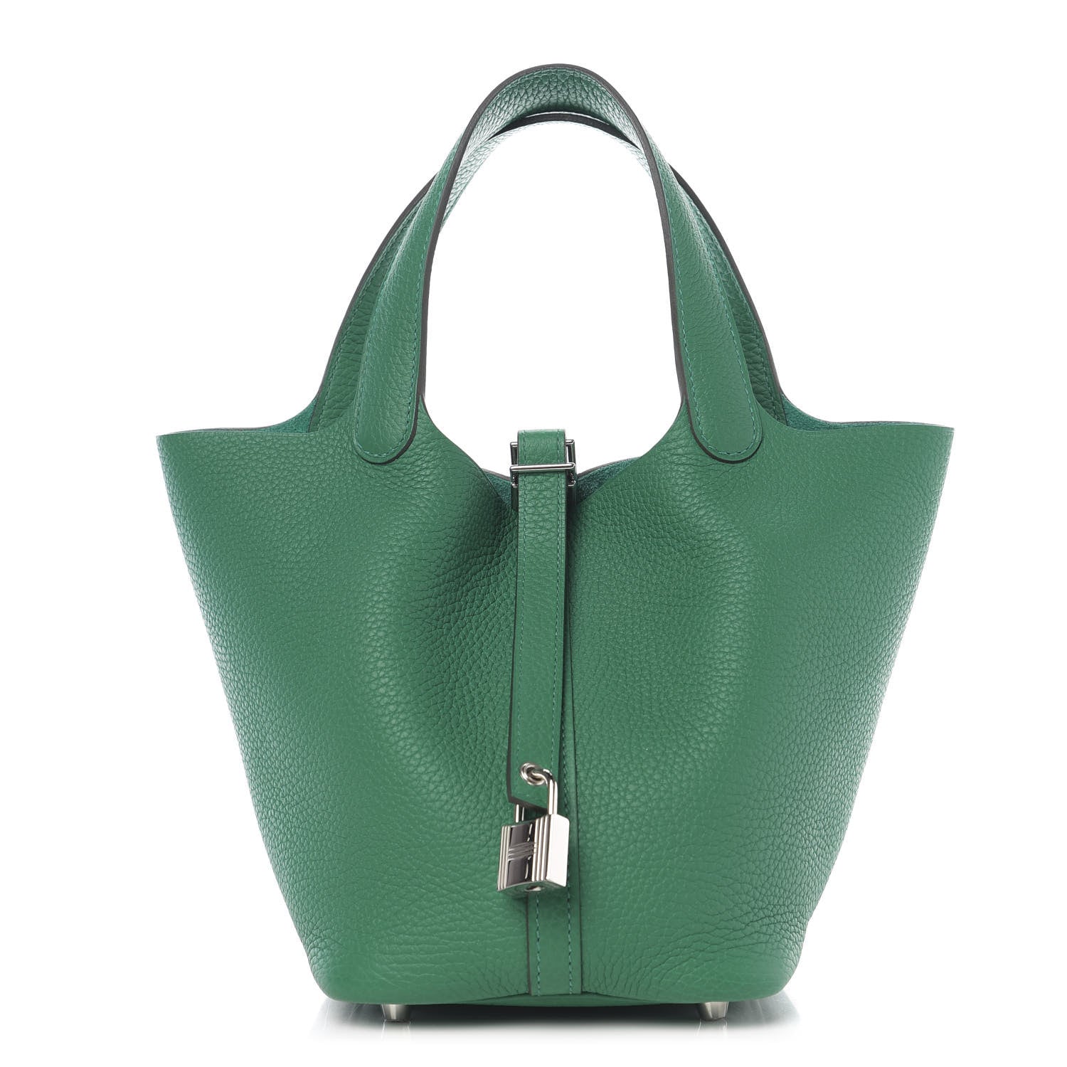 Hermes Taurillon Clemence Picotin Lock 18 PM Vert Vertigo 1 of 9