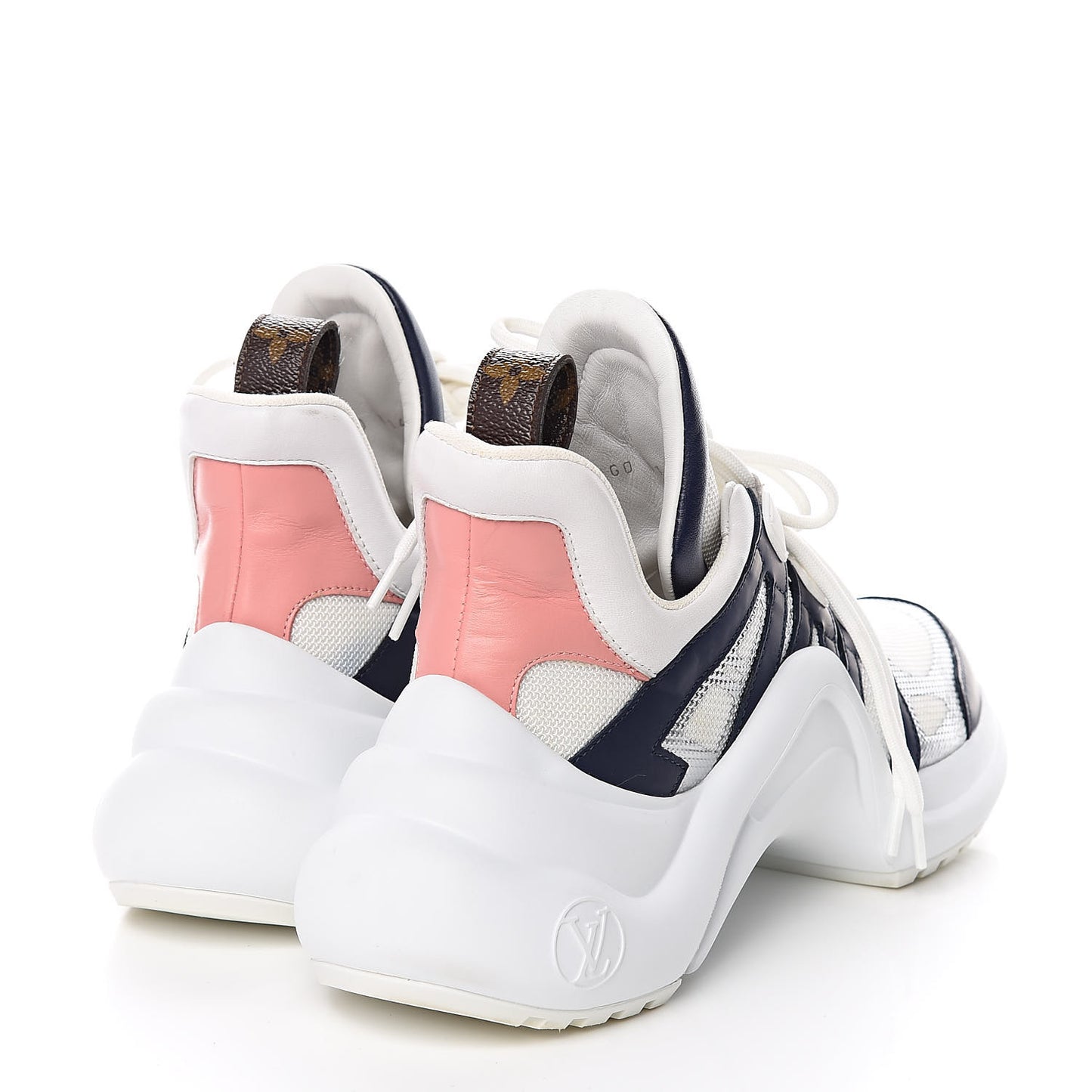 Calfskin Technical Nylon LV Archlight Sneaker 38 White