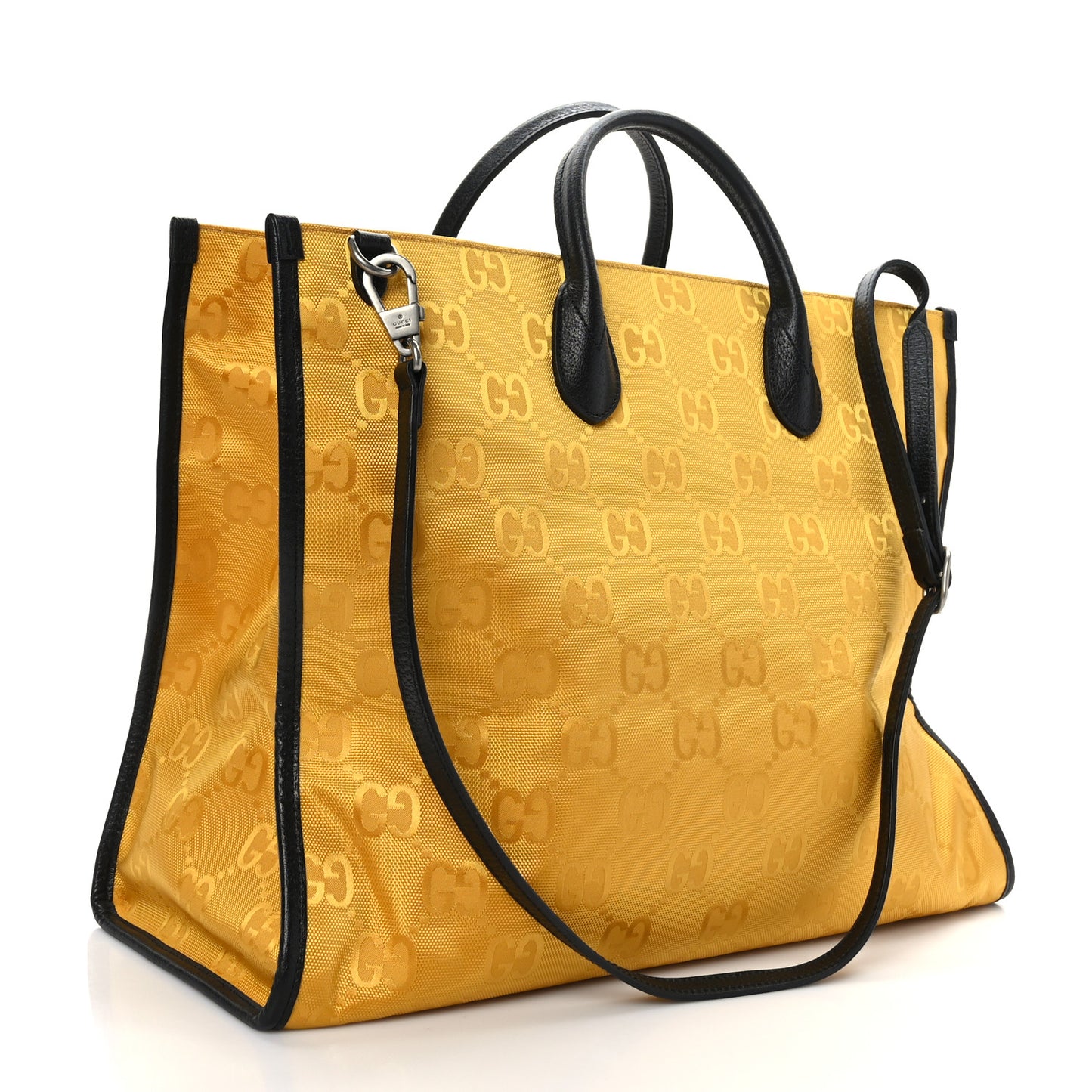 Econyl Nylon Monogram Large Off The Grid Tote Bag Crop Black