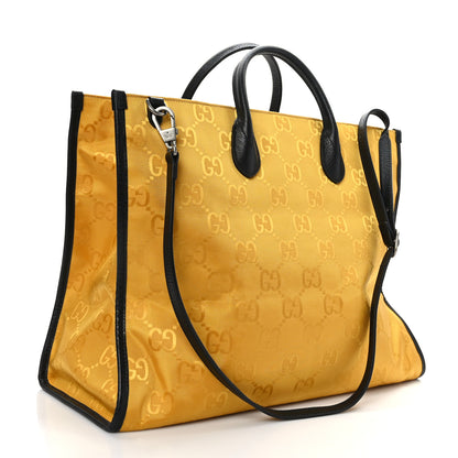 Gucci Econyl Nylon Monogram Large Off The Grid Tote Bag Crop Black 3 of 11