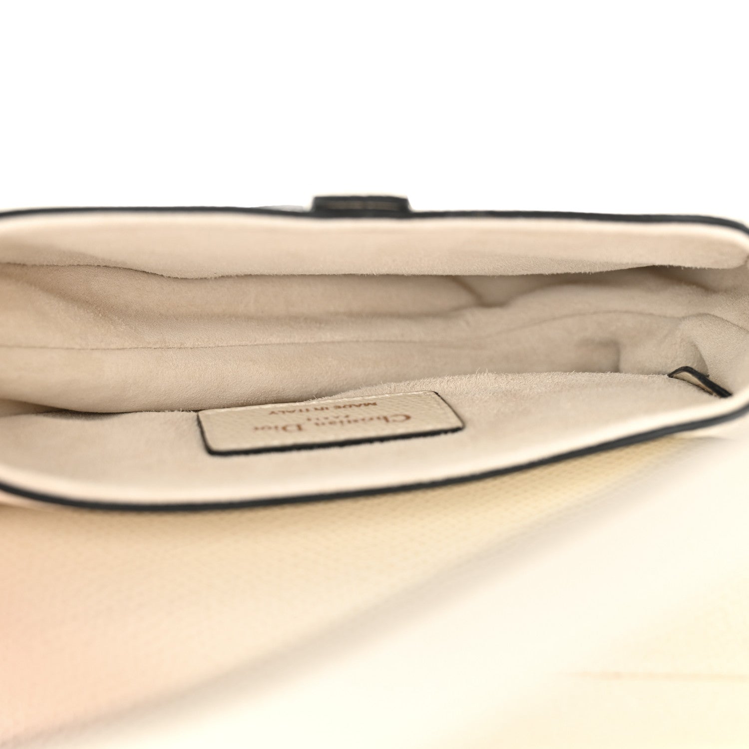 Christian Dior Grained Calfskin Mini Saddle Bag White 5 of 10