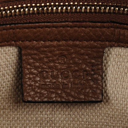 Gucci Pebbled Calfskin Medium Soho Shoulder Bag Brown 7 of 8