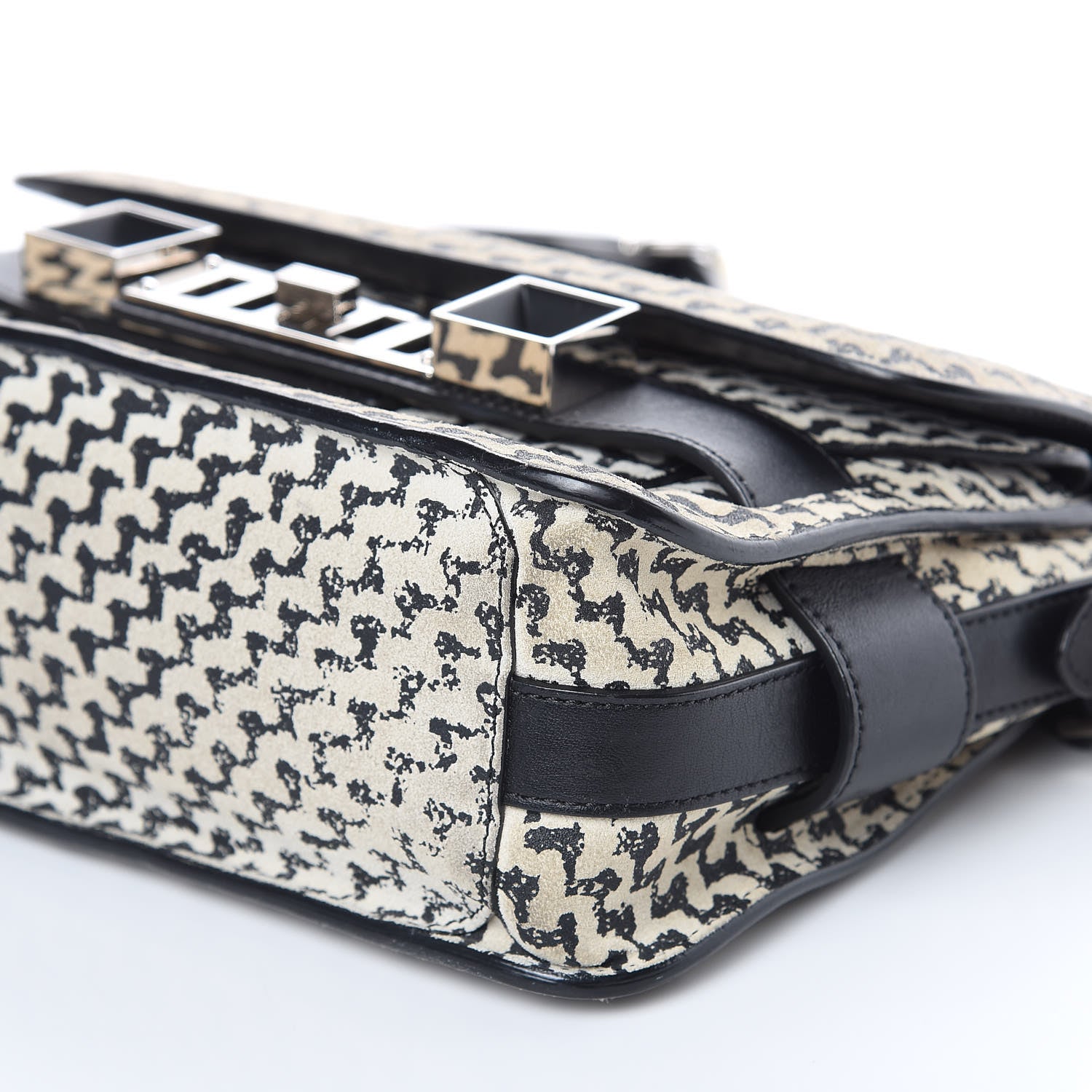 Proenza Schouler Suede Tweed Print Mini PS11 Classic Shoulder Bag Off White 8 of 18