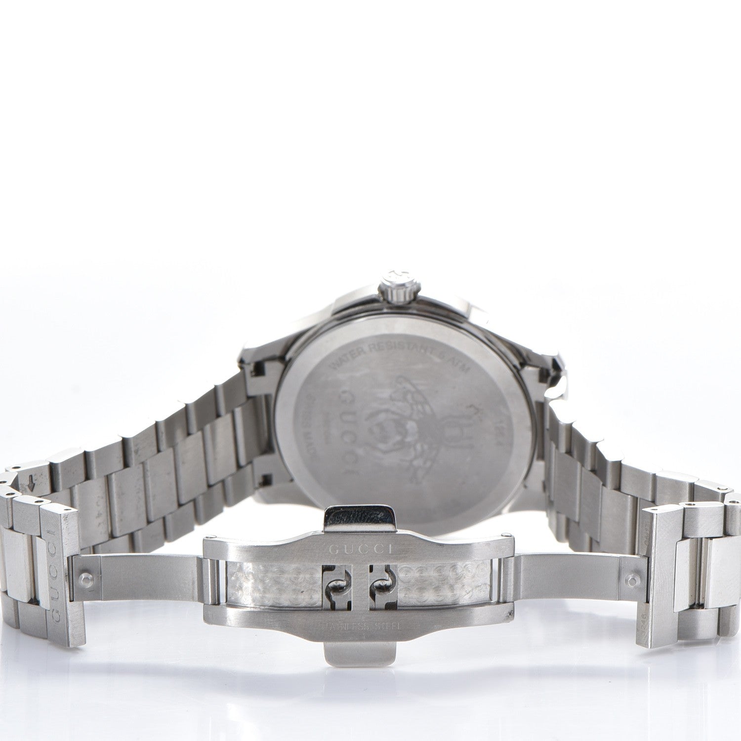 Gucci Stainless Steel 38mm G-Timeless Charm Quartz Watch Black 7 of 9