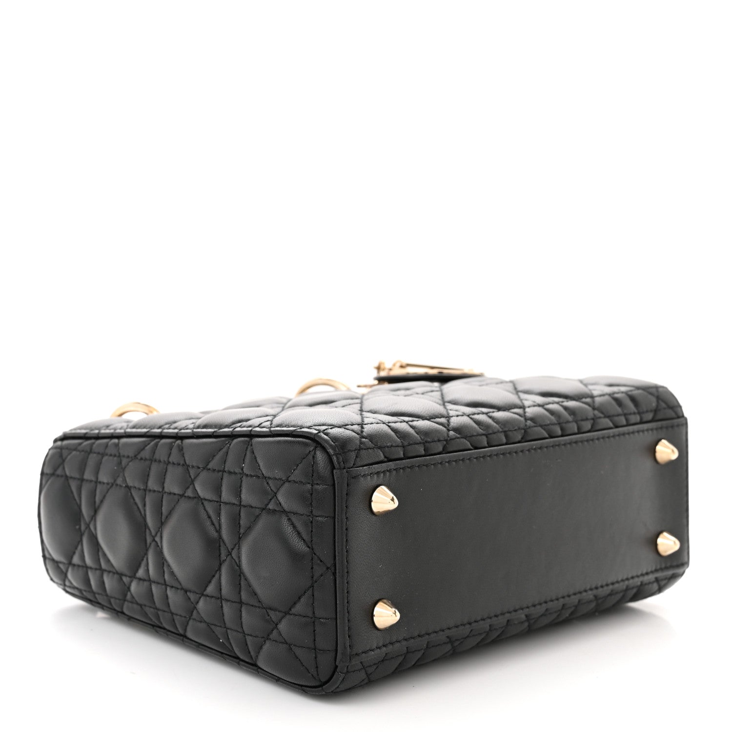 Christian Dior Lambskin Cannage Small My ABCDior Lady Dior Black 4 of 10