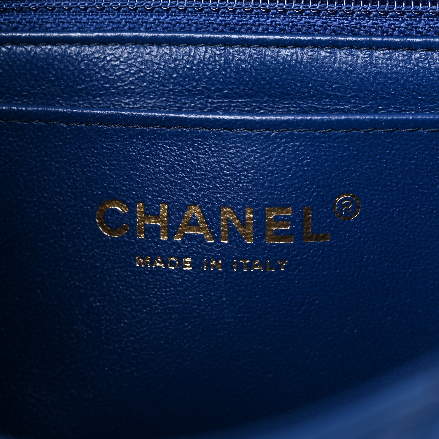 Chanel Lambskin Quilted Mini Rectangular Flap Blue 6 of 14