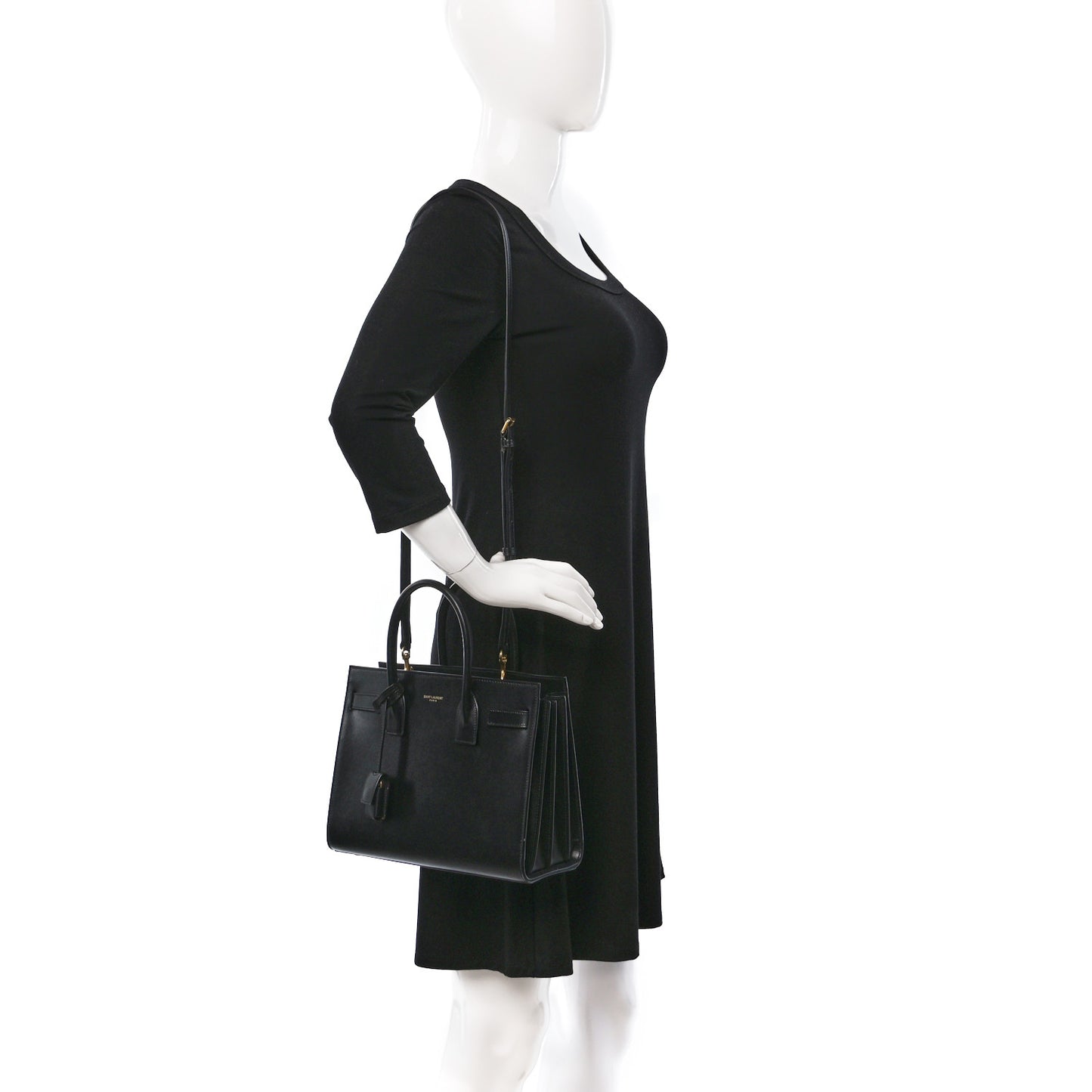 Calfskin Baby Sac De Jour Black