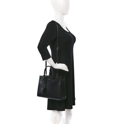 Saint Laurent Calfskin Baby Sac De Jour Black 3 of 9