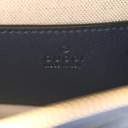 Gucci Sakai Be Green Calfskin Diagonal Stitched Blondie Top Handle Bag Blue Agata 6 of 11
