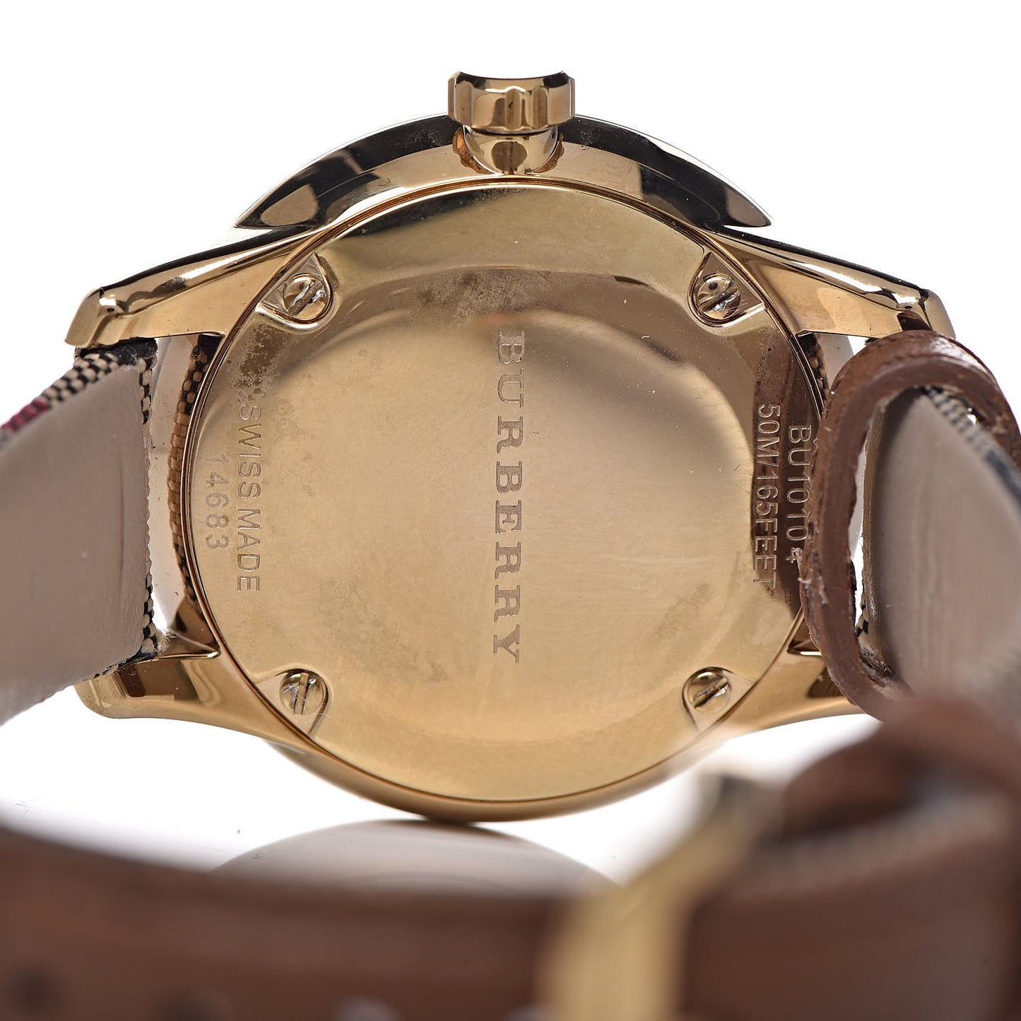 Stainless Steel Calfskin 32mm Quartz Watch Beige BU10104