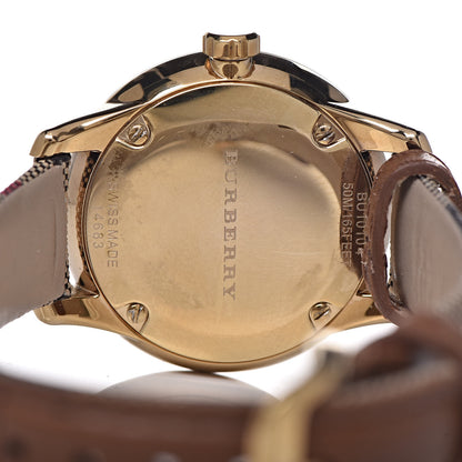 Burberry Stainless Steel Calfskin 32mm Quartz Watch Beige BU10104 5 of 9