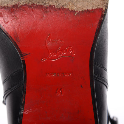 Christian Louboutin Calfskin Buckle Wrap Ankle Boots Booties 41 Black 10 of 11