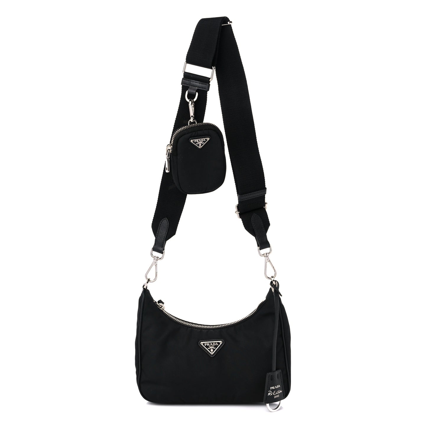 Nylon Re-Edition 2005 Shoulder Bag Black