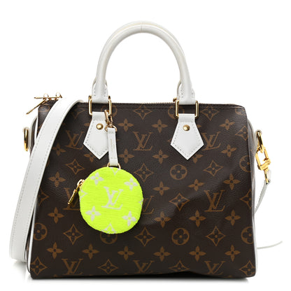 Louis Vuitton Monogram LV Match Speedy Bandouliere 25 White 1 of 10