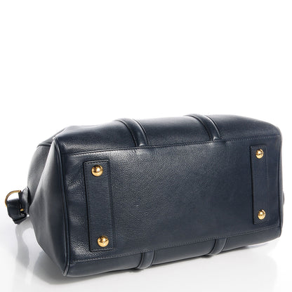 Louis Vuitton Calfskin SC Bag MM Cobalt 4 of 7