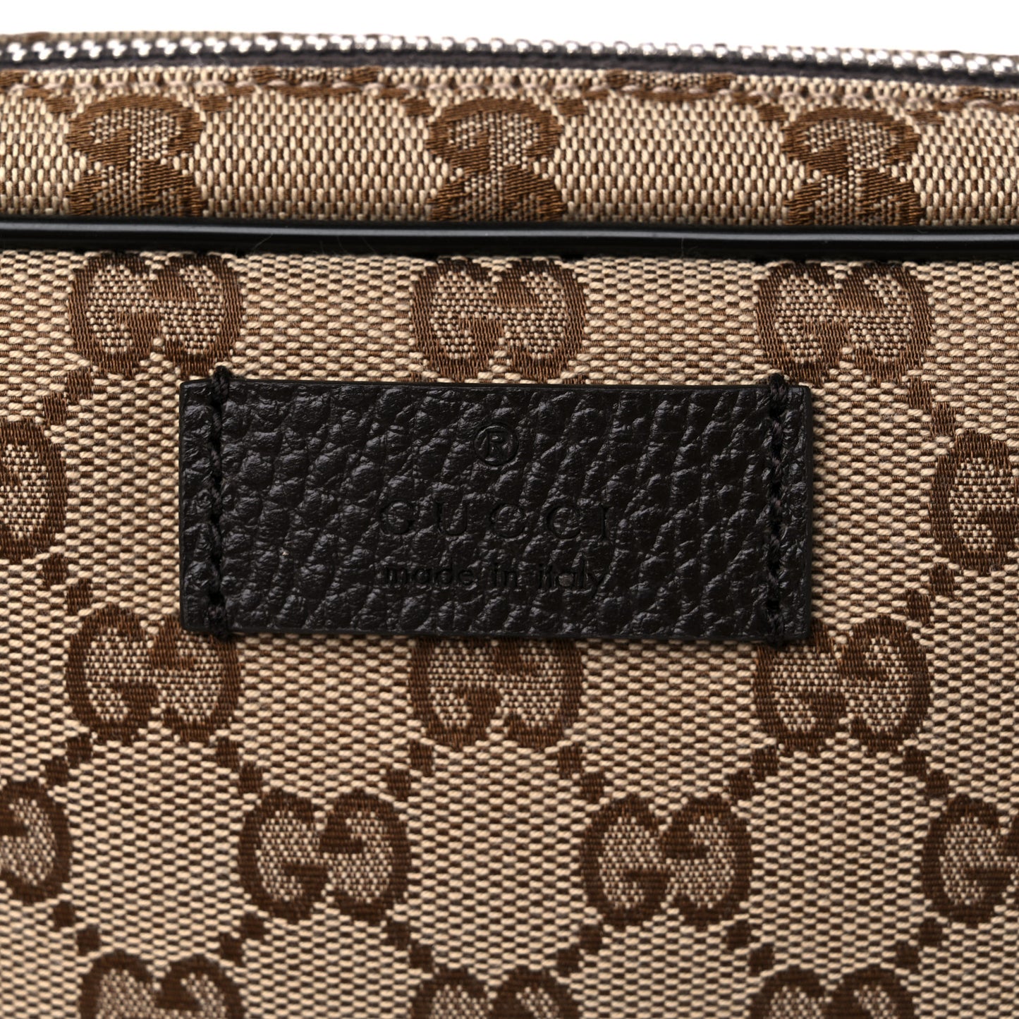 Monogram Dollar Calfskin Belt Bag Beige Ebony Testa di Moro Marrone Scuro