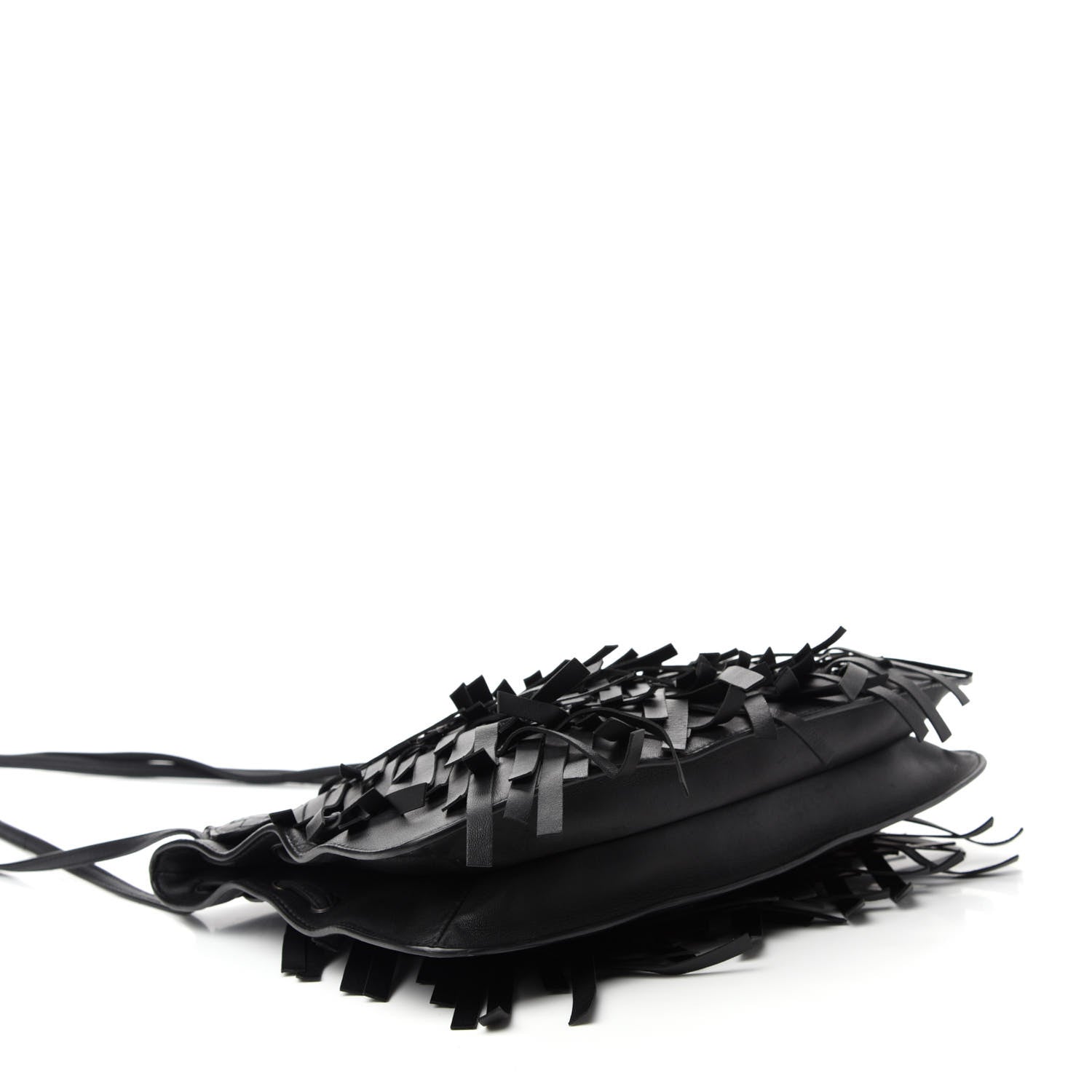 Bottega Veneta Nappa Intrecciato Palio Fringe Messenger Black 4 of 11