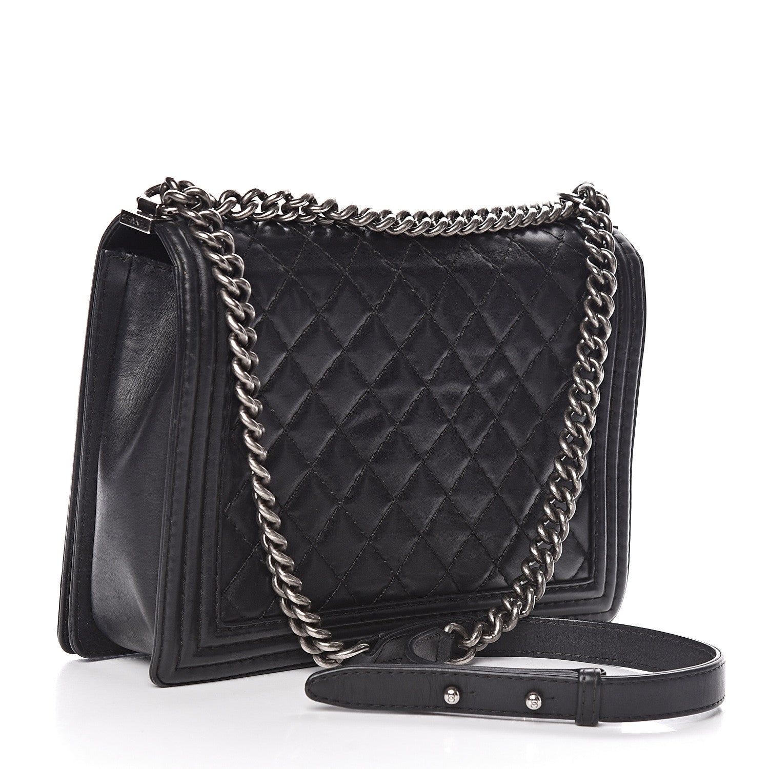 Chanel Calfskin Quilted Large Boy Flap Black 3 of 13