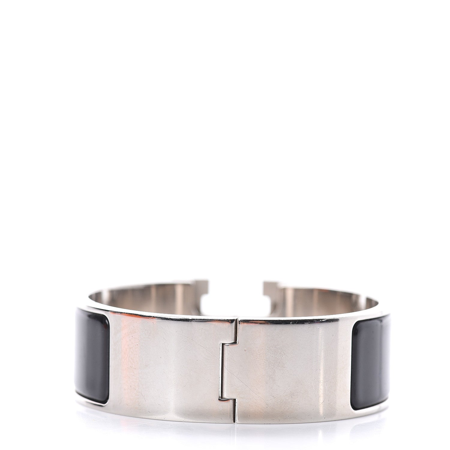 Hermes Enamel Wide Clic Clac H Bracelet PM Black 2 of 3