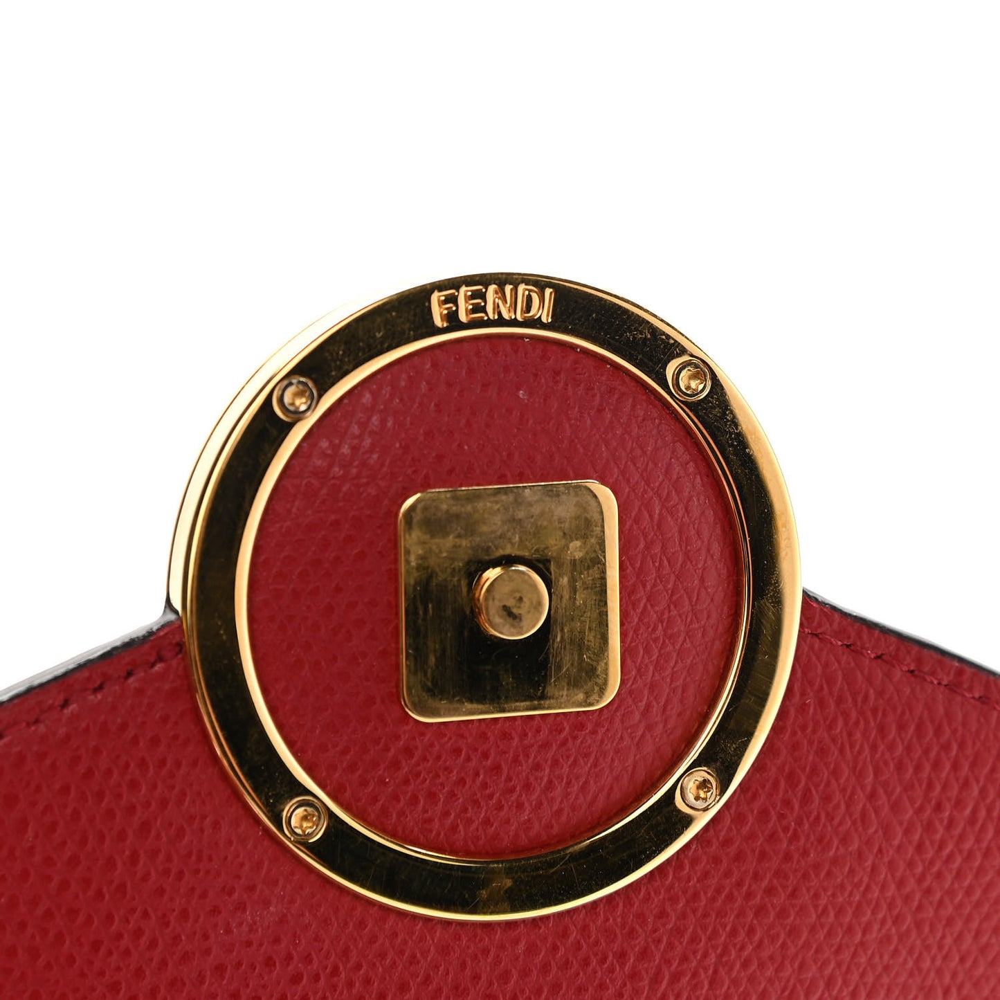 Vitello Cruise F is Fendi FF 1974 Embossed Medium Envelope Wallet On Chain Fragola Maya Black